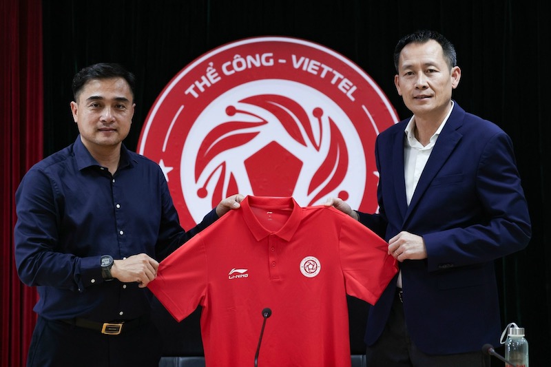 Huấn luyện viên Nguyễn Đức Thắng dẫn dắt Thể Công Viettel kể từ vòng 9 V.League. Ảnh: Viettel FC