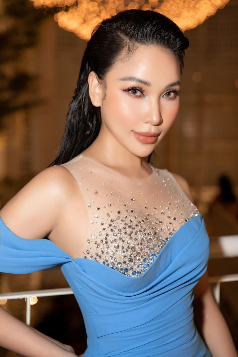 Người mẫu Quỳnh Thư theo đuổi phong cách gợi cảm, sexy. Ảnh: Facebook nhân vật