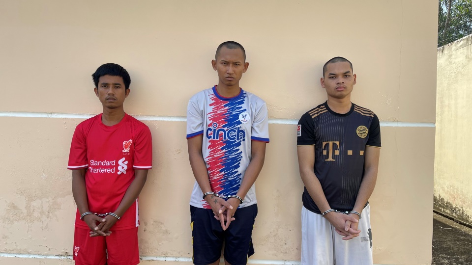 3 đối tượng bị tạm giam về hành vi vận chuyển và mua bán trái phép chất ma túy. Ảnh: Công an cung cấp