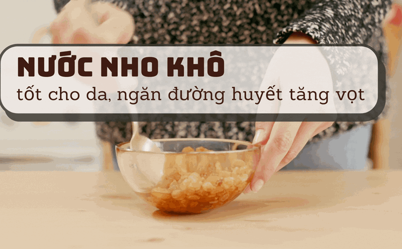 Raisin water is good for the skin and prevents blood sugar spikes