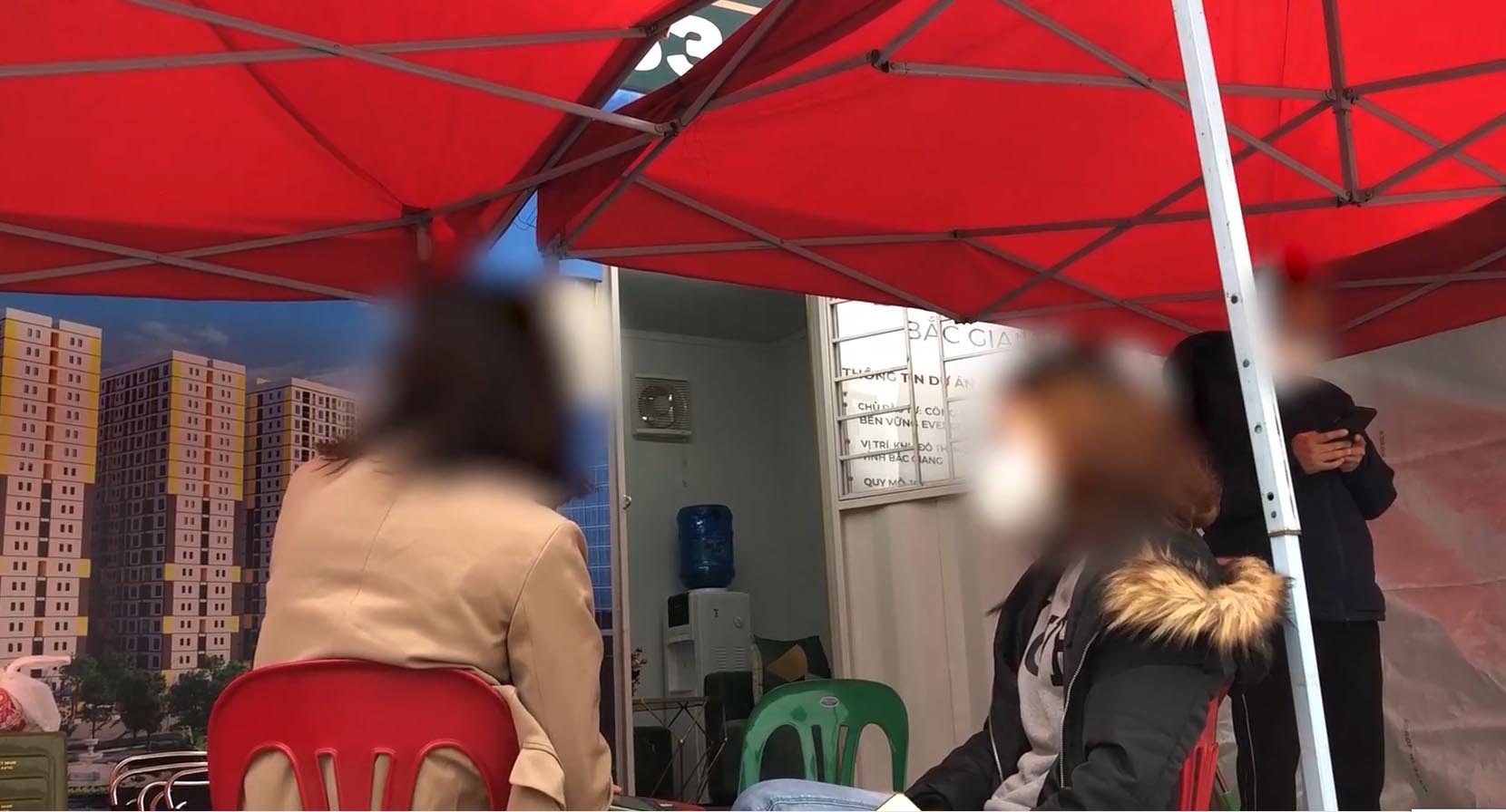 Môi giới mời chào đầu tư tại dự án NOXH Evergreen Bắc Giang khi dự án này chưa đủ điều kiện chuyển nhượng (ảnh chụp hồi tháng 3.2022). Ảnh: Trần Tuấn