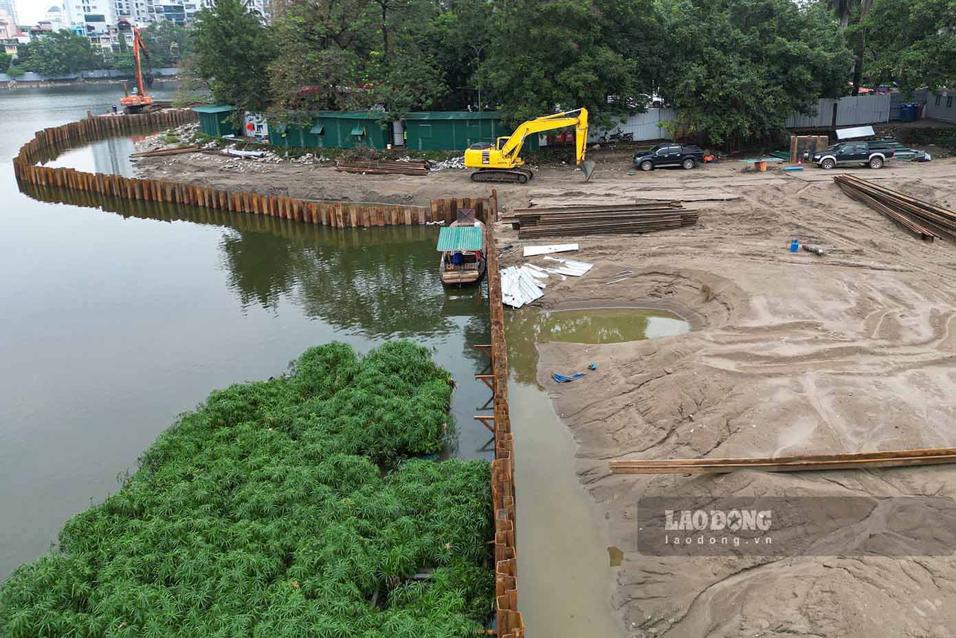 Quận Đống Đa phản hồi thông tin liên quan việc san lấp hồ Đống Đa. Ảnh: Ngọc Thùy