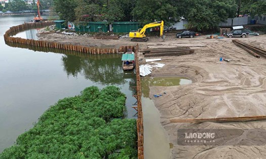Quận Đống Đa phản hồi thông tin liên quan việc san lấp hồ Đống Đa. Ảnh: Ngọc Thùy