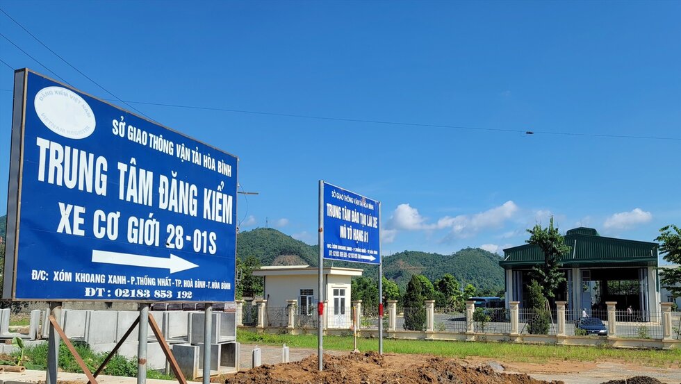 Motor vehicle inspection center 28-01S. Photo: Dang Tinh