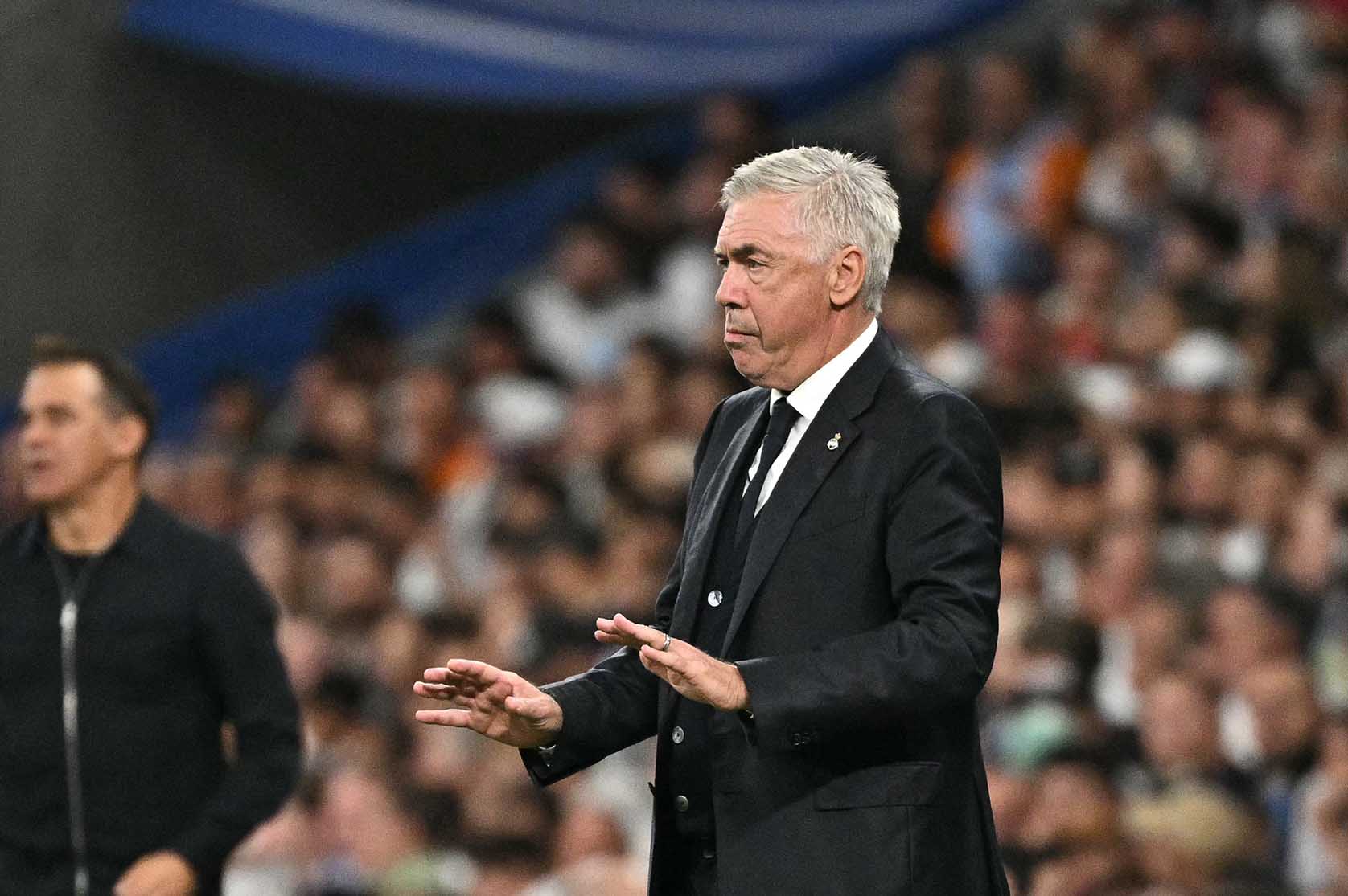 Carlo Ancelotti la nguoi binh tinh nhat Real Madrid vao luc nay. Anh: AFP