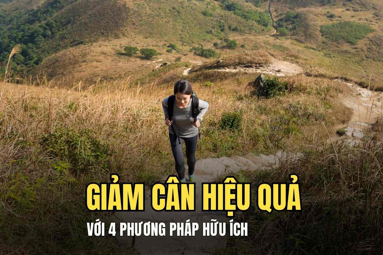 4 phương pháp hữu ích giúp giảm cân hiệu quả. Đồ họa: Hoài Lan