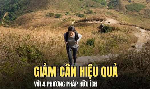 4 phương pháp hữu ích giúp giảm cân hiệu quả. Đồ họa: Hoài Lan