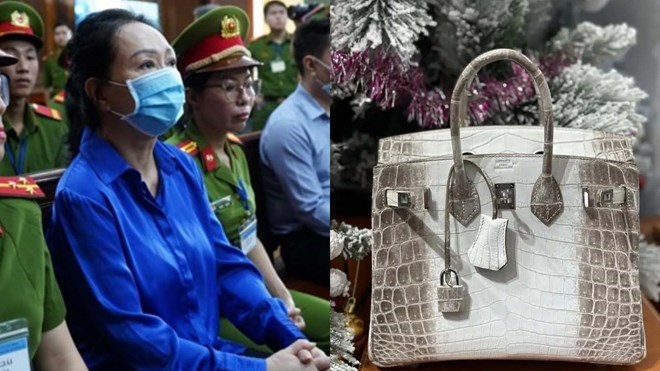 Ms. Truong My Lan asked for back 2 albino Hermes bags. Photo: Anh Tu