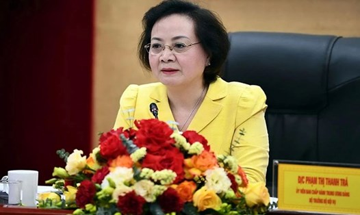 Bộ trưởng Bộ Nội vụ Phạm Thị Thanh Trà. Ảnh: Hoàng Hà