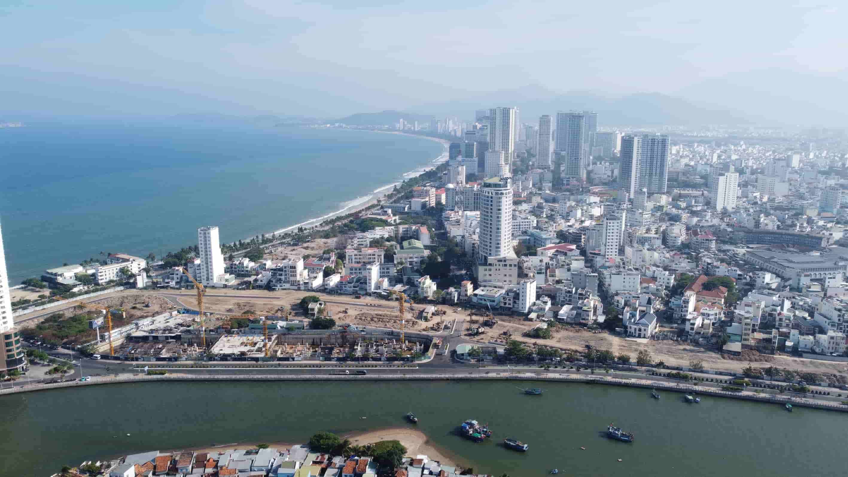 Dự án khu dân cư Cồn Tân Lập Nha Trang đã bị xử phạt hành chính 520 triệu đồng. Ảnh: Hữu Long