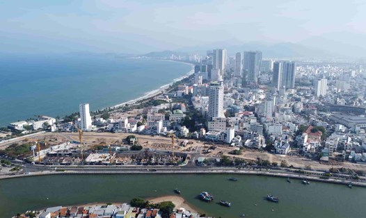 Dự án khu dân cư Cồn Tân Lập Nha Trang đã bị xử phạt hành chính 520 triệu đồng. Ảnh: Hữu Long