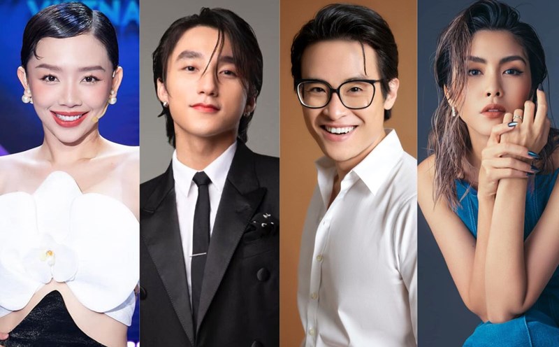 Toc Tien, Son Tung M-TP, Ha Anh Tuan, Tang Thanh Ha. Photo: Facebook characters