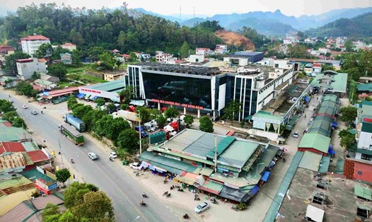 TTTM - chợ Đồng Đăng tọa lạc trên diện tích hơn 5ha với tổng vốn đầu tư 300 tỉ đồng. Ảnh: Khánh Linh