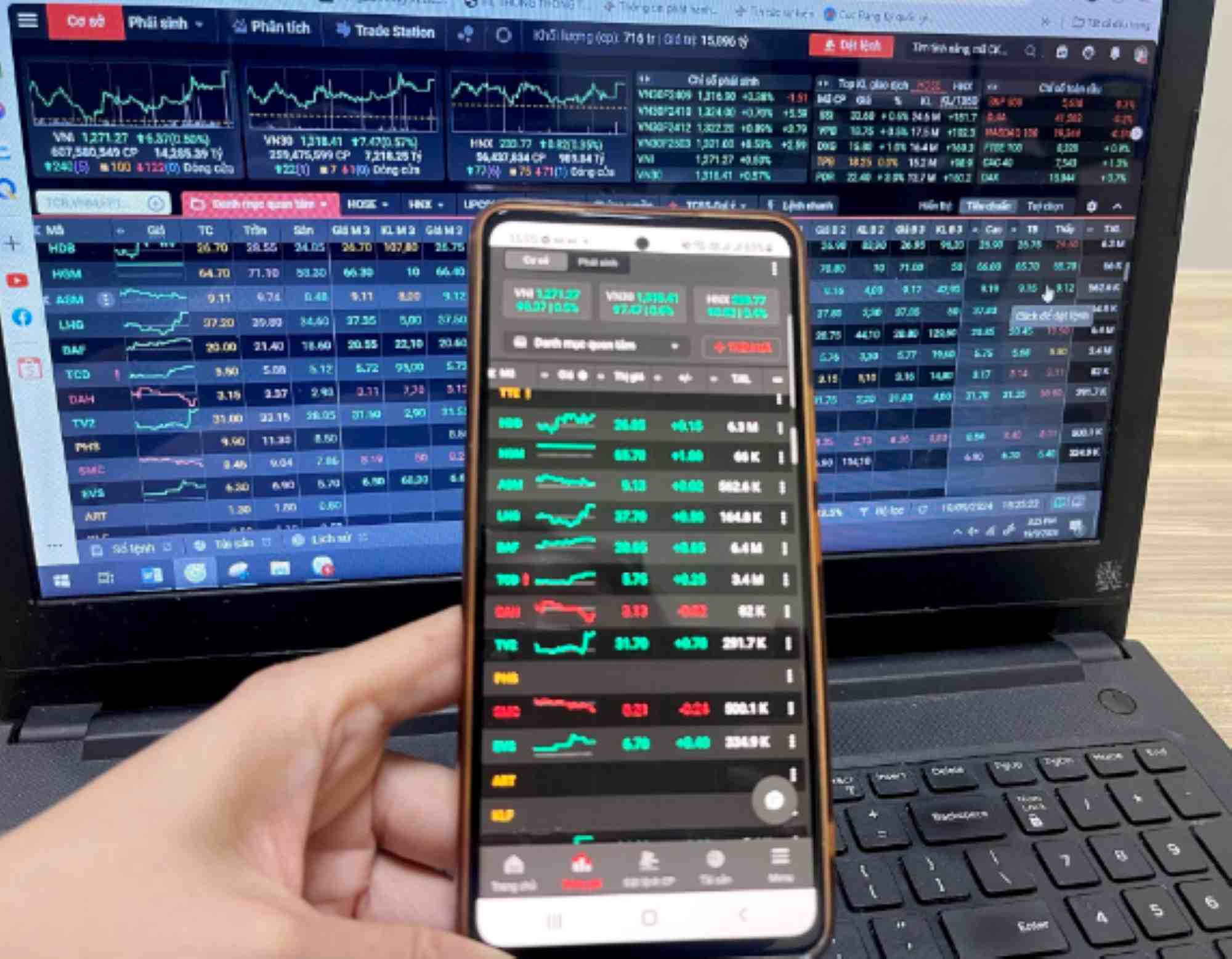 Thị trường phân hóa mạnh, ngân hàng và chứng khoán được dự báo là những nhóm ngành có triển vọng tích cực (ảnh minh họa). Ảnh: Lục Giang