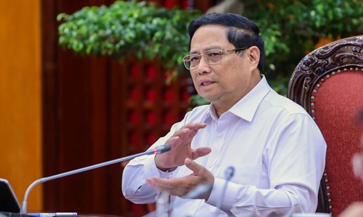 Thủ tướng Chính phủ Phạm Minh Chính nhấn mạnh, cả nước chung tay xóa nhà tạm, nhà dột nát bằng mọi nguồn lực. Ảnh: VGP