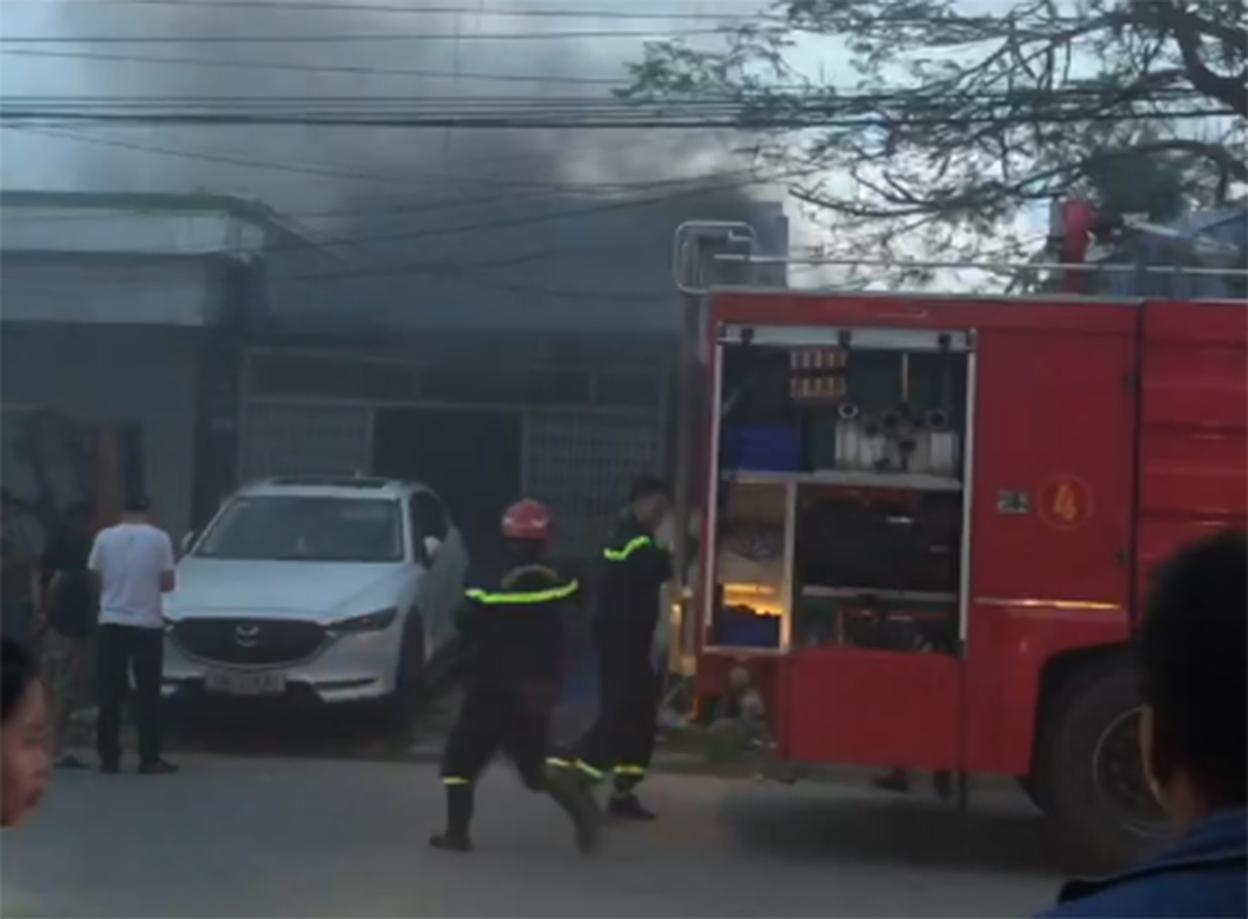 Hiện trường xảy ra vụ cháy ở Kiến An, Hải Phòng. Ảnh: Công an Hải Phòng

