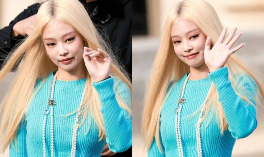 Jennie Blackpink gây sốt với tóc vàng bạch kim. Ảnh: X