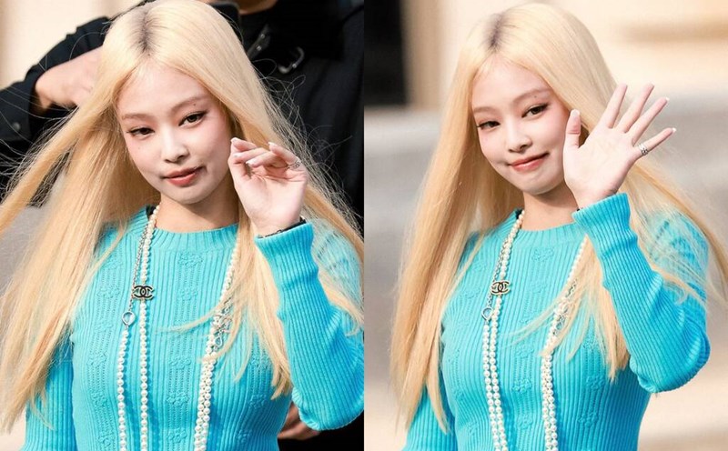 Jennie Blackpink causes a stir with platinum blonde hair. Photo: X