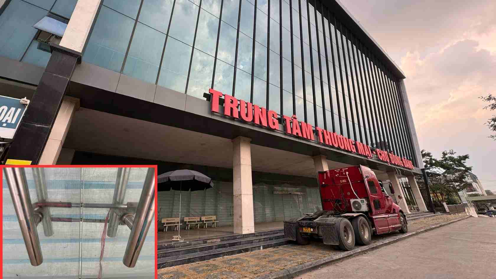 The 3-storey building of the Dong Dang Market - Commercial Center has closed. Photo: Khanh Linh