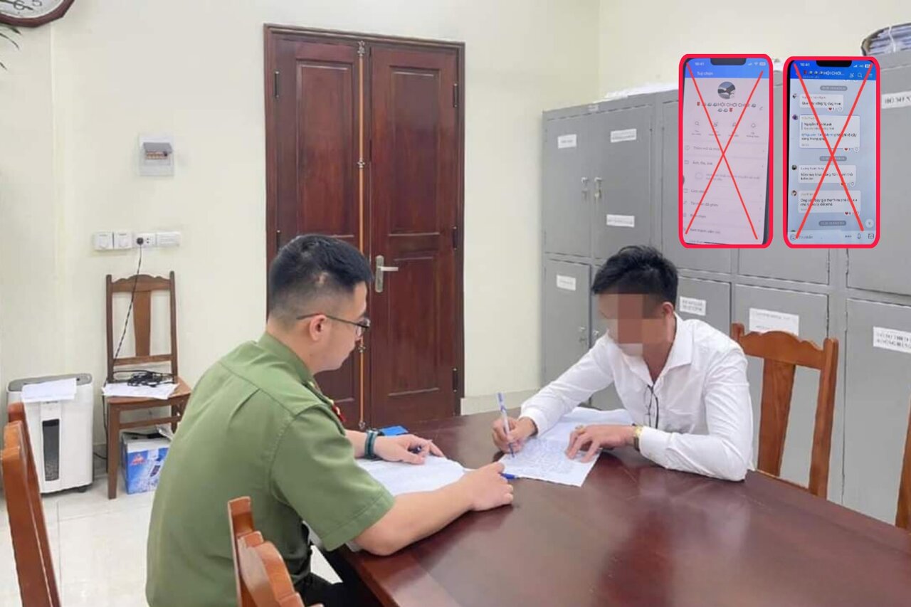 Trưởng nhóm Zalo "Hội Chơi Chim" chuyên báo chốt CSGT đã bị phát hiện và xử phạt. Ảnh: Công an huyện Phù Ninh