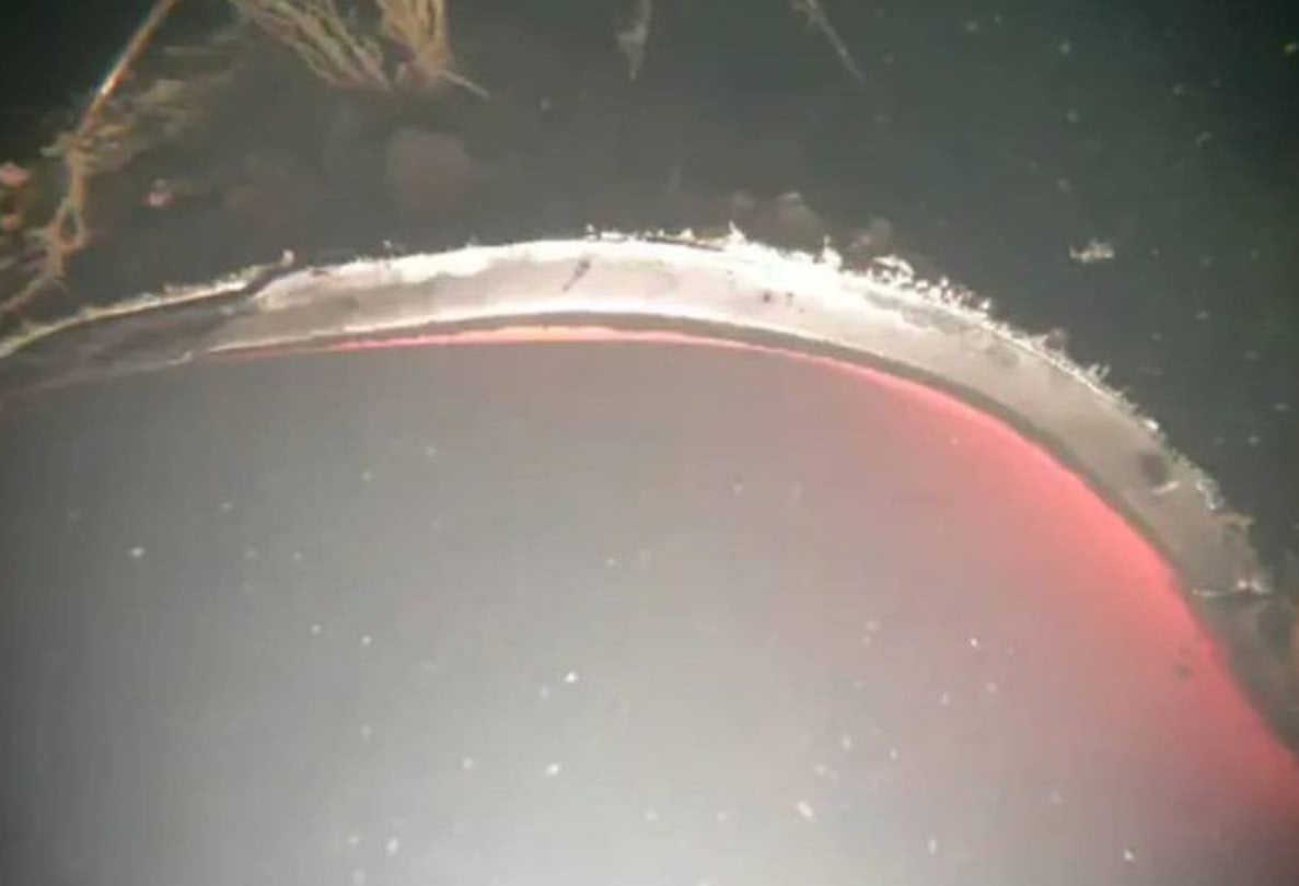 Hiện trạng đường ống Nord Stream bị vỡ trong bức ảnh ngày 17.10.2022. Ảnh: Blueye