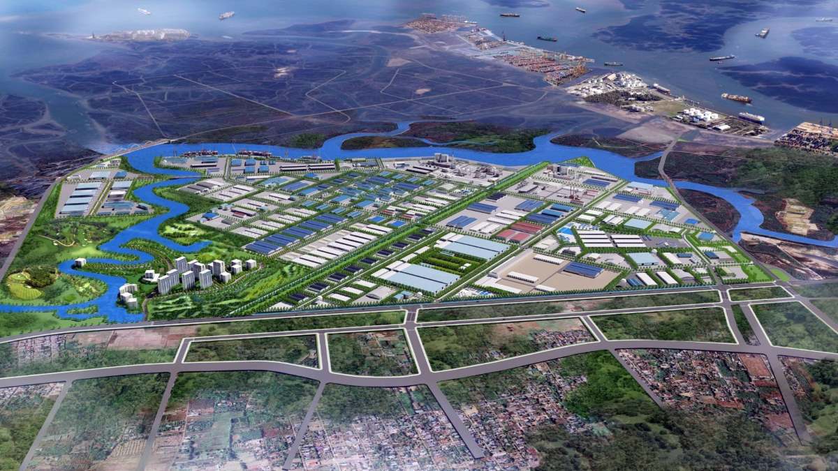 Perspective of the project selected to support the construction of the first model industrial park/smart industrial park in Ba Ria - Vung Tau. Photo: Department of Planning and Investment.
