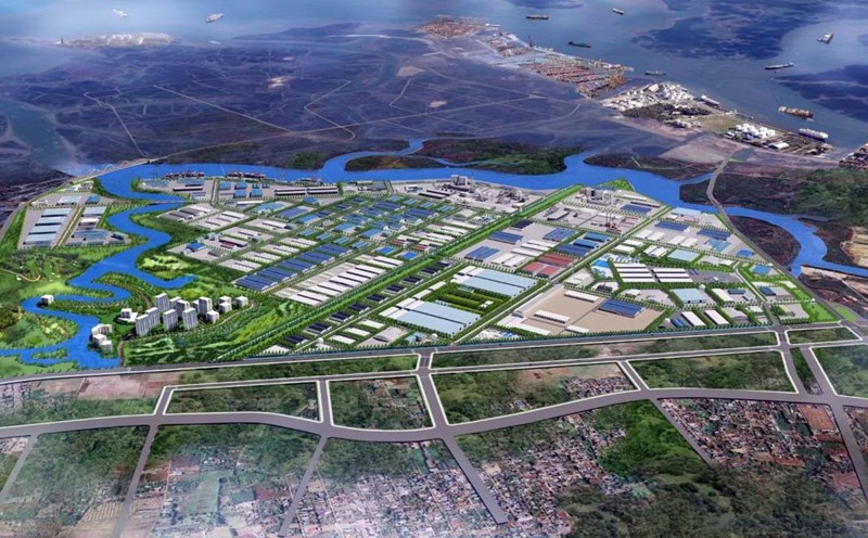 Perspective of the project selected to support the construction of the first model industrial park/smart industrial park in Ba Ria - Vung Tau. Photo: Department of Planning and Investment.