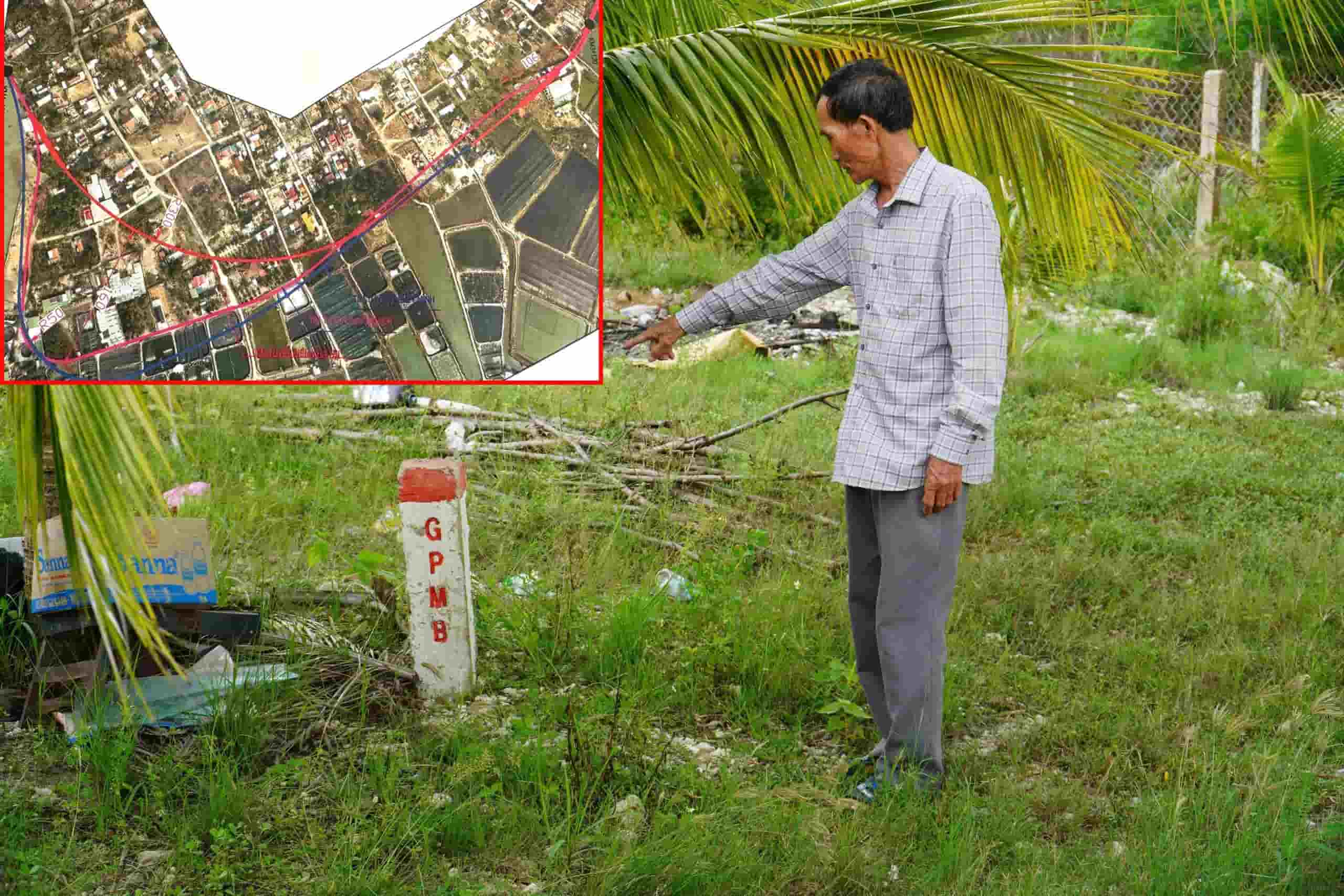 The change of coastal route markers is still receiving many complaints from local people. Photo: Huu Long