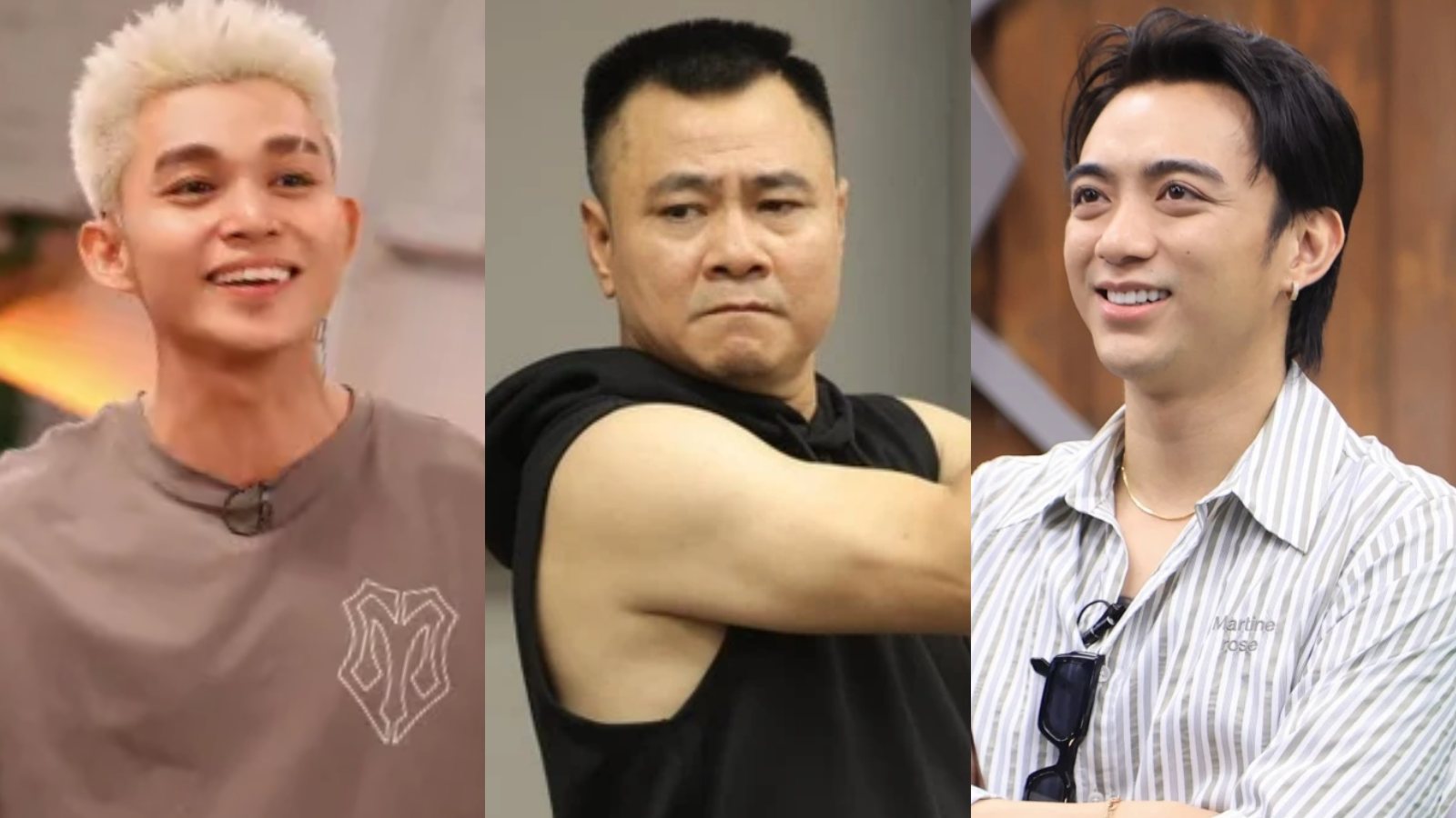 Jun Phạm, Tự Long, Soobin Hoàng Sơn tại Anh trai vượt ngàn chông gai. Ảnh: Nhà sản xuất