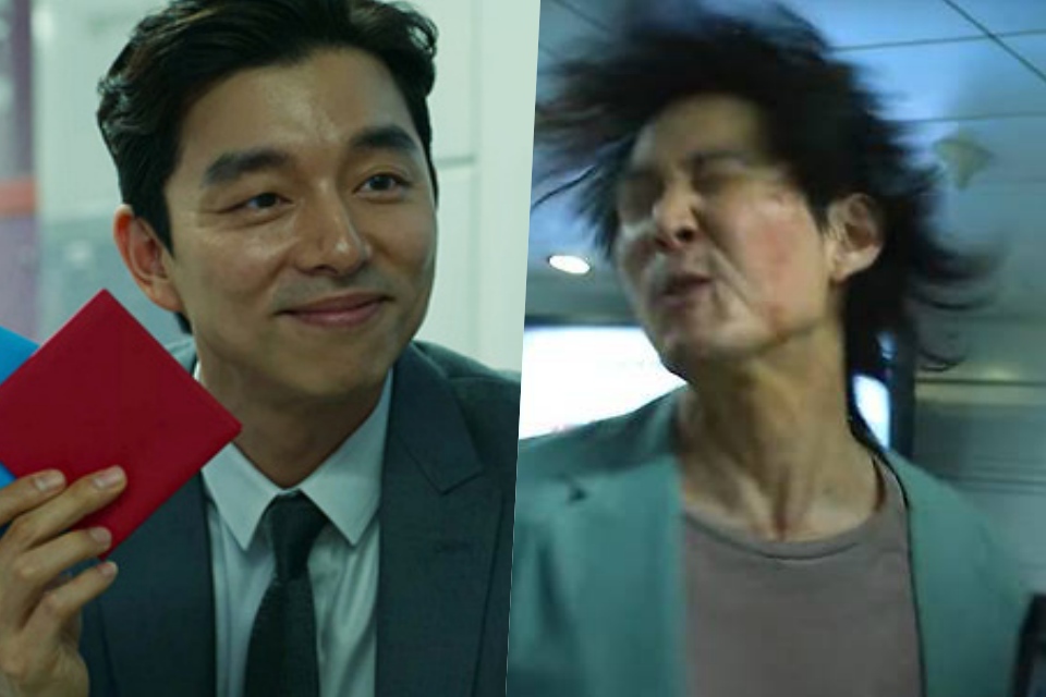 Lee Jung Jae và Gong Yoo trong một cảnh quay của phim “Squid Game”. Ảnh: Nhà sản xuất
