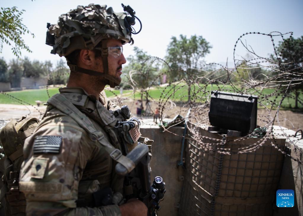 Quân đội Mỹ ở Trung Đông. Ảnh: Xinhua