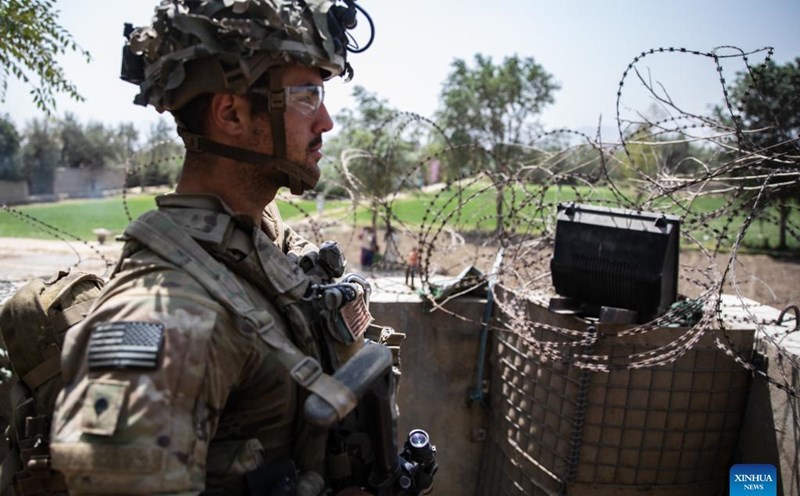 Quân đội Mỹ ở Trung Đông. Ảnh: Xinhua