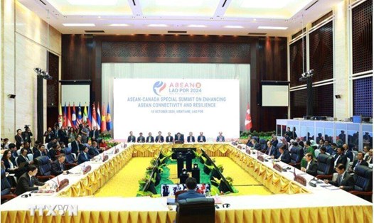 Hội nghị Cấp cao đặc biệt ASEAN - Canada về Thúc đẩy Kết nối và Tự cường. Ảnh: TTXVN