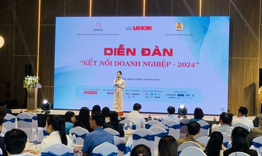 Gần 400 doanh nghiệp tham gia diễn đàn "Kết nối Doanh nghiệp - 2024" tại Đà Nẵng. Ảnh: Tường Minh