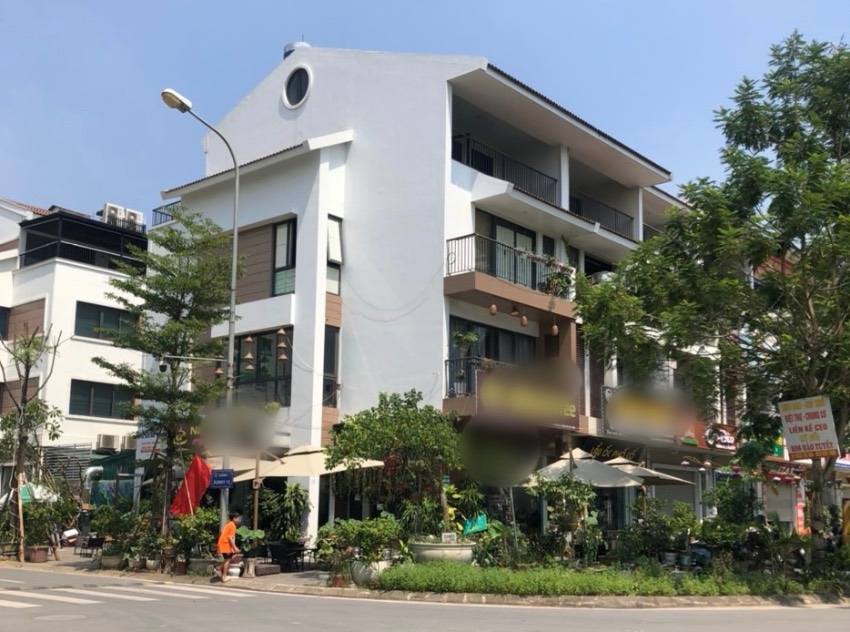 Images of some townhouses in the Sunny Garden City urban area (Quoc Oai, Hanoi). Photo: Tri Minh