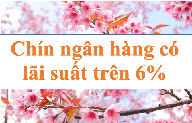 Chín ngân hàng có lãi suất trên 6%. Ảnh minh họa: Hà Vy