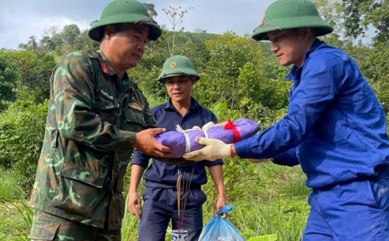 Martyr's remains found. Photo: Economic - Defense Group 337.