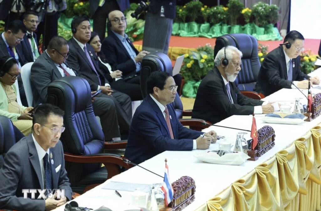 Thủ tướng Chính phủ Phạm Minh Chính tham dự Hội nghị Cấp cao ASEAN - Mỹ lần thứ 12. Ảnh: TTXVN