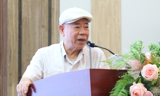 PGS.TS Nguyễn Văn Thạo - nguyên Phó Chủ tịch Hội đồng Lý luận Trung ương lưu ý về những yếu tố để dân tộc bước vào kỷ nguyên vươn mình. Ảnh: Ái Vân