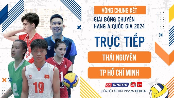 2024 National A-Class Volleyball Tournament with notable matches on VTVcab and ON Plus, ON applications. Photo: Onsport