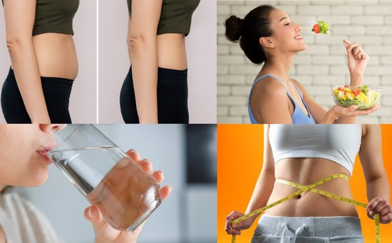 Diet plays an important role in reducing belly fat. Graphic photo: Han Lam.