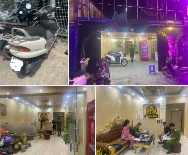 Karaoke May Lang Thang business was suspended for not complying with security and order regulations. Photo: Hai Phong Police