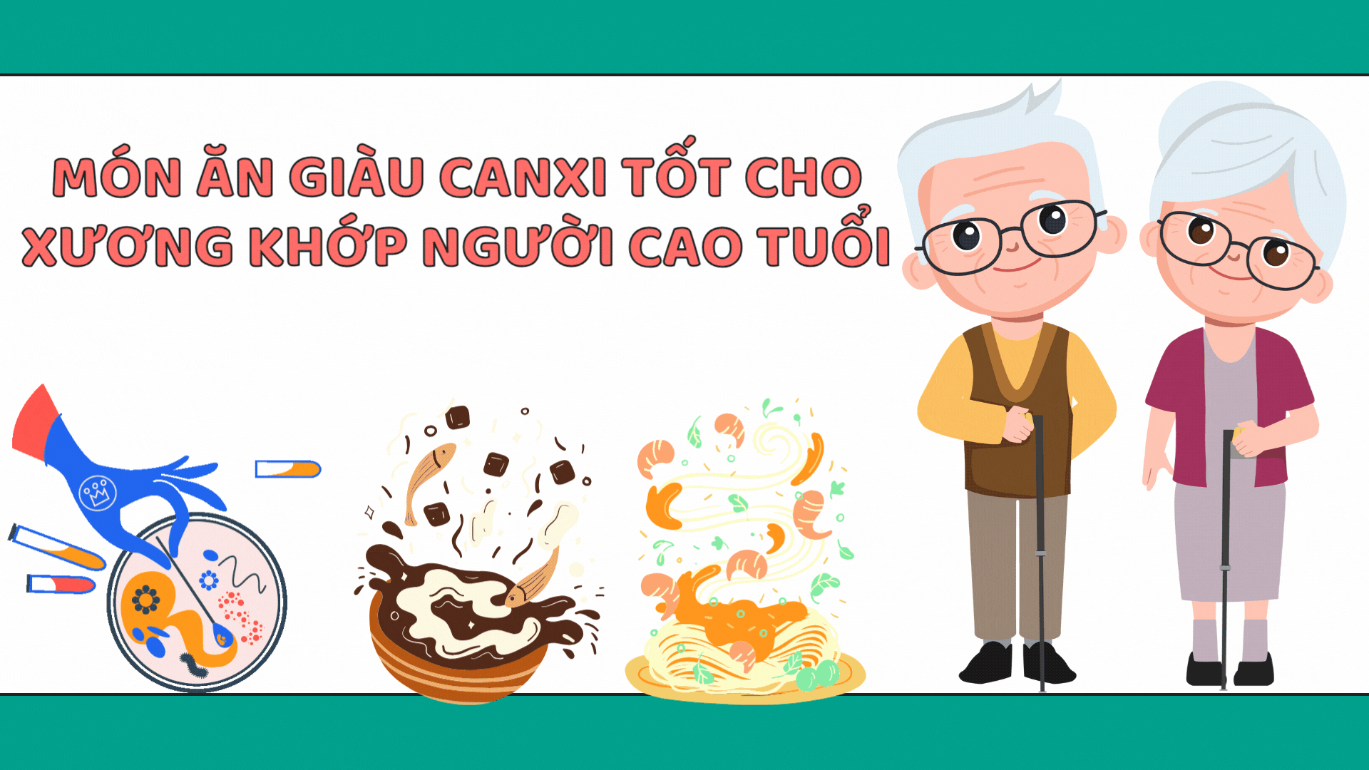 Calcium-rich foods are good for the bones and joints of the elderly.