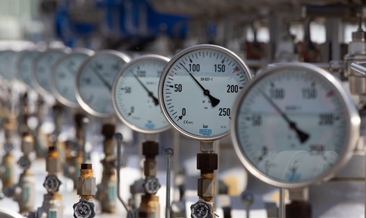 Cơ sở lưu trữ khí đốt ở Hungary. Ảnh: Xinhua