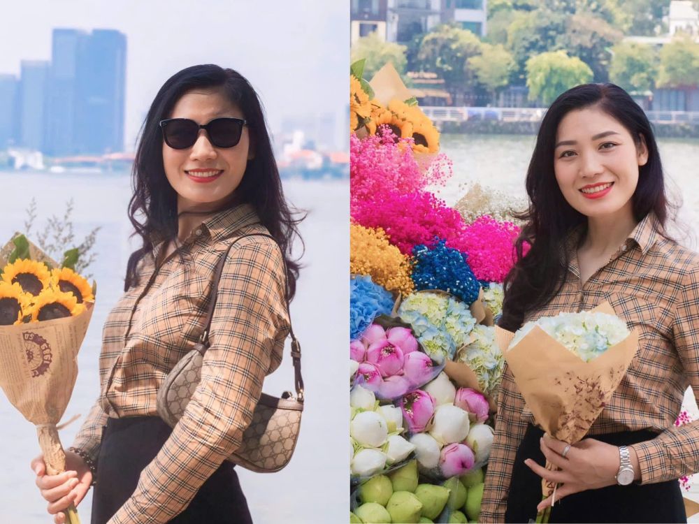 The beauty of 38-year-old former volleyball player Pham Thi Yen. Photo: FBNV