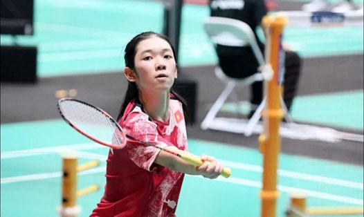 Tay vợt cầu lông Nguyễn Thị Thu Huyền. Ảnh: BAC - Badminton Asian Junior Championship 2024
