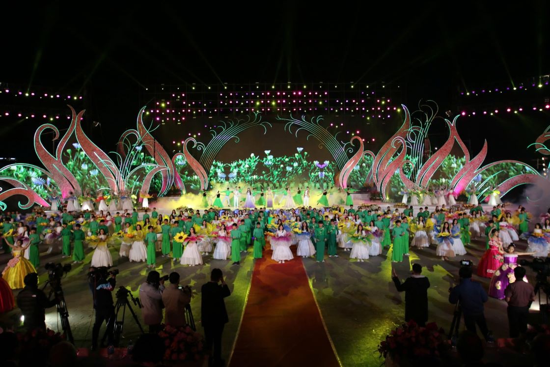 Da Lat Flower Festival is a big event, attracting many tourists. Photo: Ngoc Nga