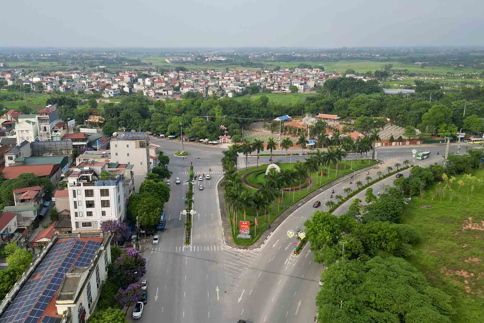 A corner of Son Tay town (Hanoi) seen from above. Photo: Huu Chanh