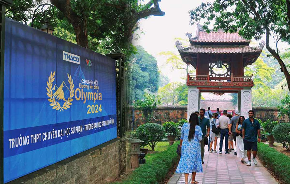 Close-up of the special bridge of Olympia 2024 Final in Hanoi