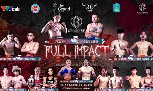 Dàn võ sĩ chất lượng cao ở môn Muay Thai, Kickboxing trong nước và quốc tế tham dự sự kiện võ thuật Grand Strikeforce Vol 1: Full Impact. Ảnh: Phong Lê